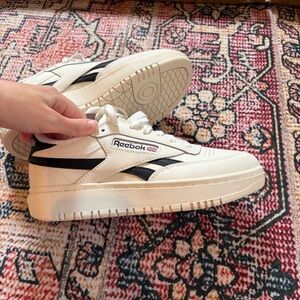 Reebok White and Black Women's Sneakers